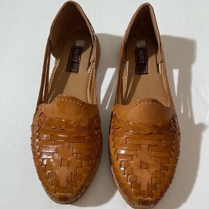 Mexican Guaraches Woven Leather Loafers Size: 5.5